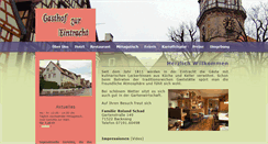 Desktop Screenshot of gasthof-zur-eintracht.de